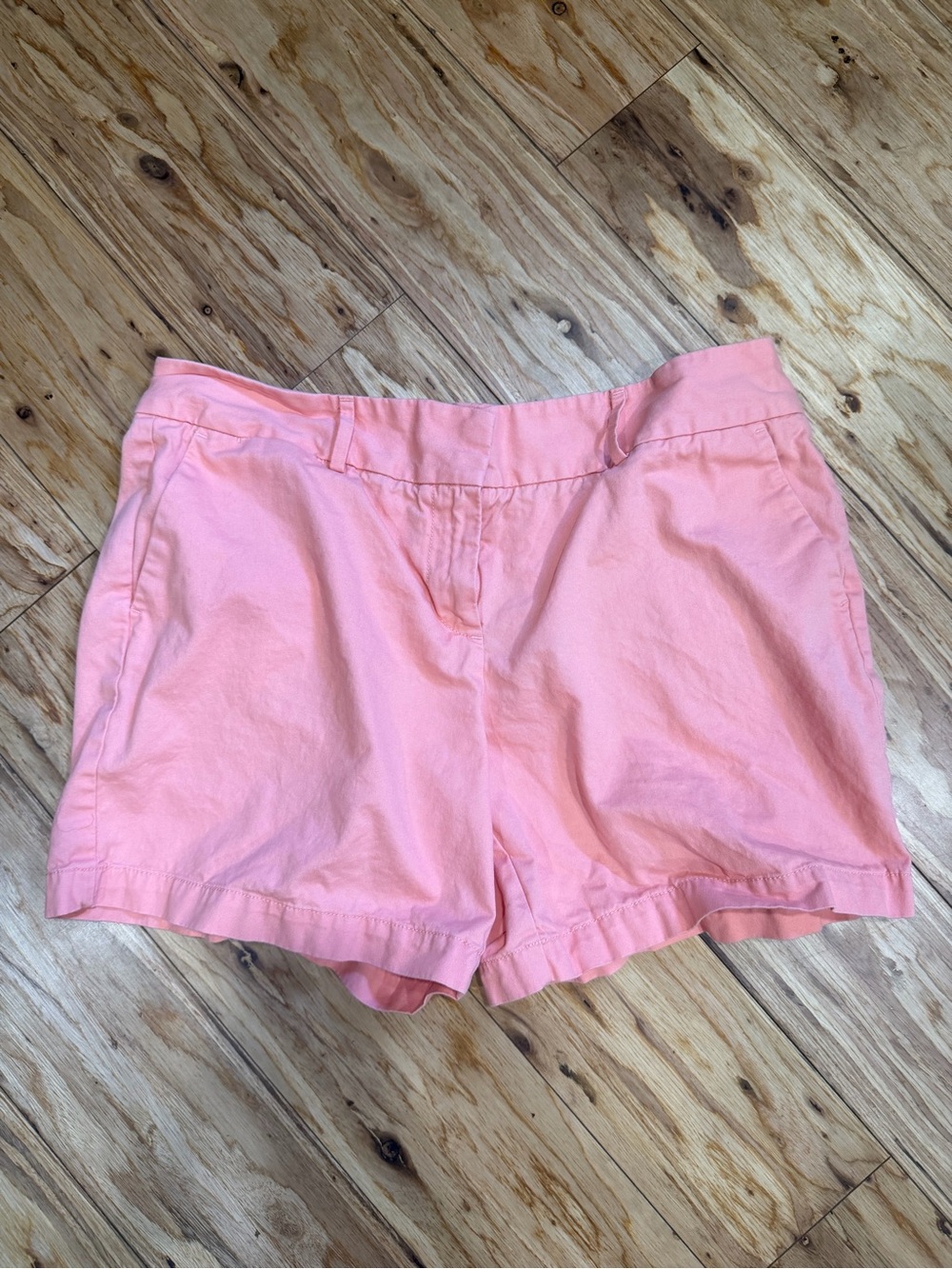 LOFT Pink High-Rise Cotton Shorts